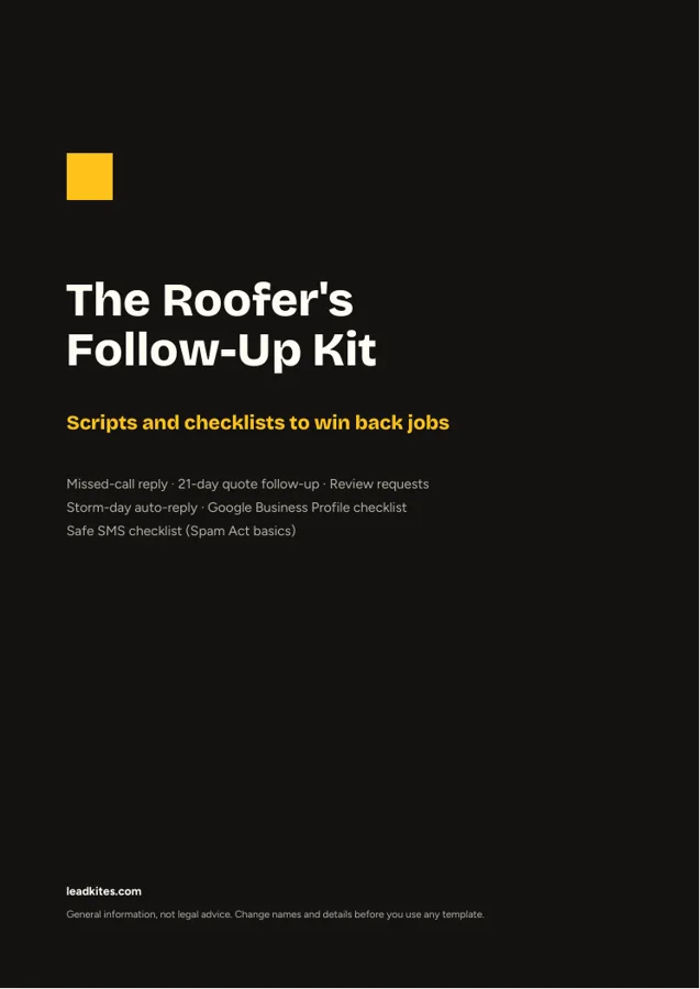 Cover of The Roofer's Follow-Up Kit PDF
